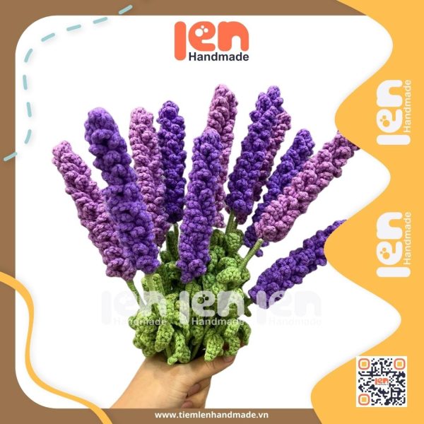 Hoa lavender Tiệm len handmade