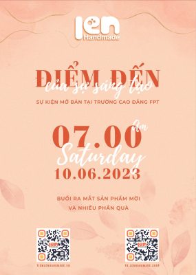 Ảnh poster sự kiện mở bán của tiệm lend handmade