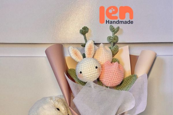 Sản phẩm móc len hoa trang trí