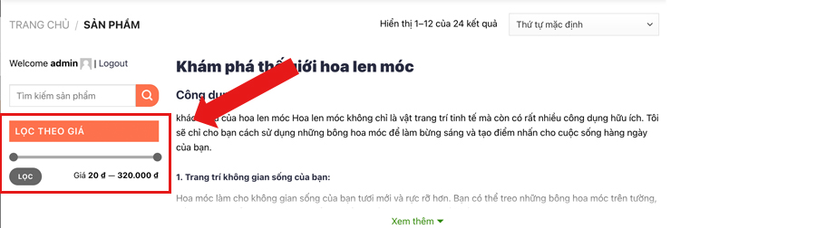Bộ lọc giá tìm kiếm nhanh hơn